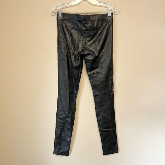 Aritzia Wilfred Faux Leather Skinny Black Pants size 4 - Picture 4 of 7